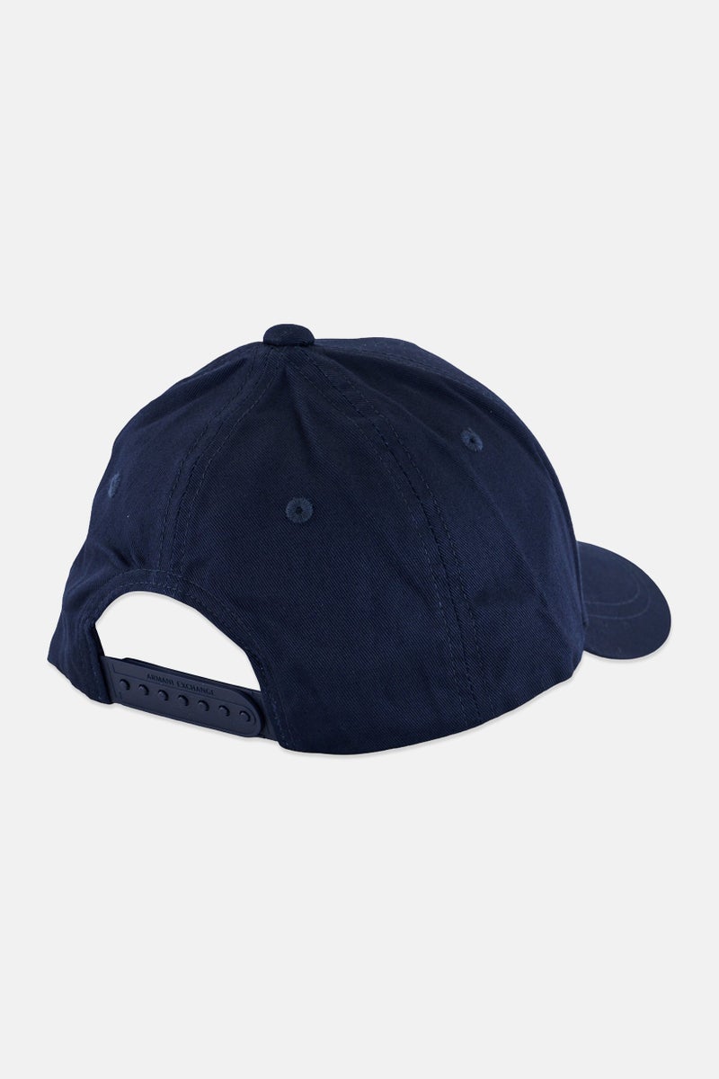 armani AX Armani Exchange Men Brand Logo Baseball Cap, Dark Navy - Image 2